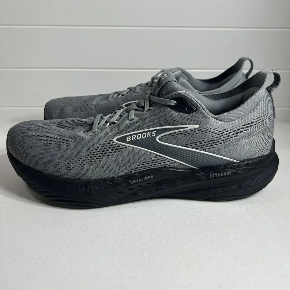 Brooks Glycerin 22 Men’s Shoes Size 14 M Primer Gray Black Running Athletic